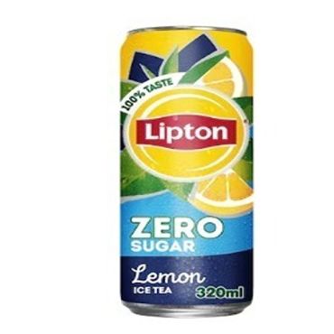 Lipton Ice Tea Zero Sugar 320Ml-Lemon, 24 Pieces Per Carton